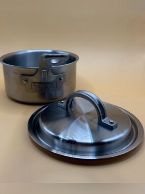 Viking Contemporary 1.5 Qt. Saucepan 3-Ply Stainless Steel Clad with Lid